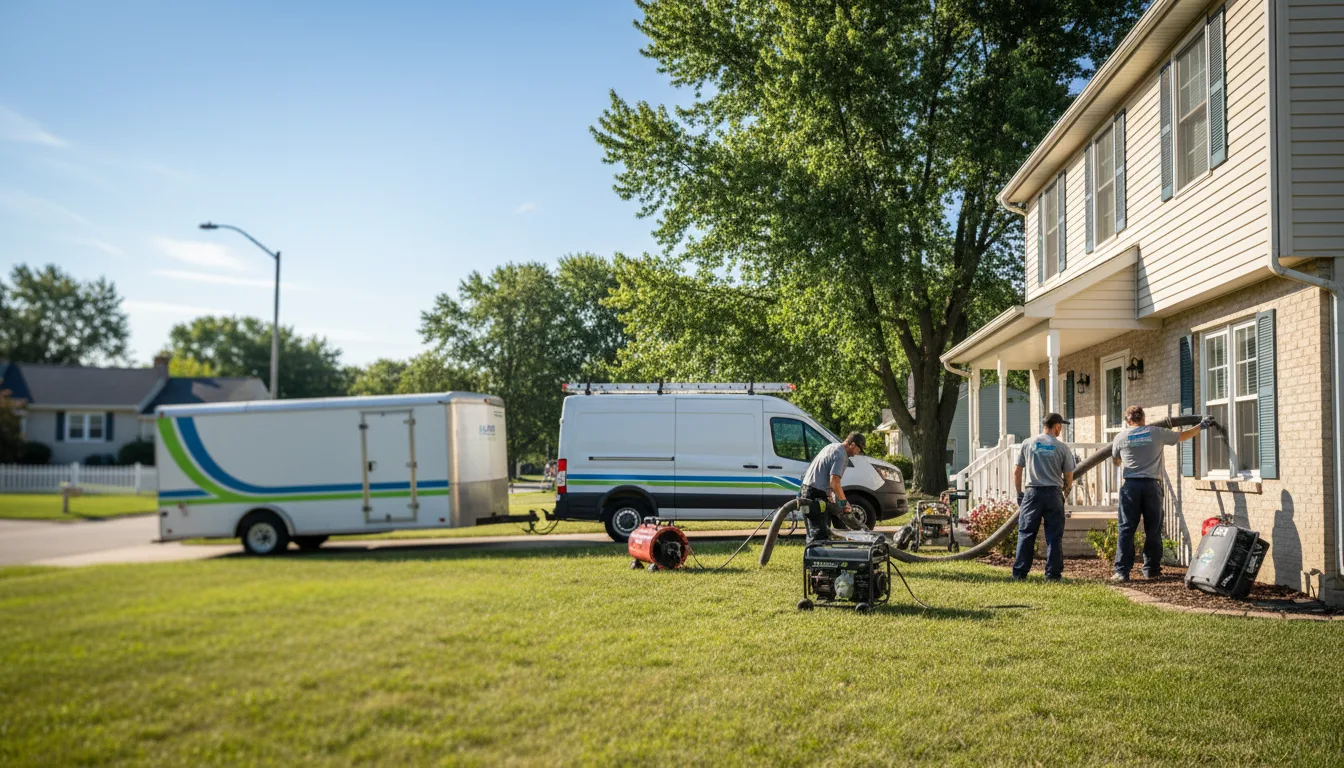 Flooded Basement Restoration And Cleanup With Repair in Willisville, IL near me